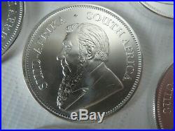 2019, Krugerrand 1oz bullion coins x Ten ounces 10x 1 oz 999 Silver