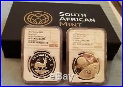 2019 Krugerrand withLunar Landing Privy/Polymer Putty PF69 2 Coin Set LOW COA #57