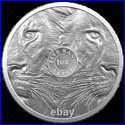 2019 Lion South Africa Big Five 1 Oz Silver Coin Bu