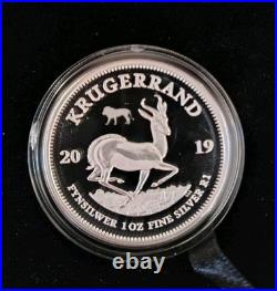 2019 PROOF KRUGERRAND with Big 5 LION PRIVY 1 oz SILVER Series I. Mintage 1000