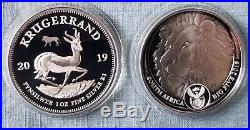 2019 SA Krugerrand/big5 Lion Silver Proof ALL OMP Included