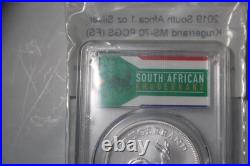 2019 SOUTH AFRICA 1oz. 999 Fine Silver Krugerrand PCGS MS-70 First Strike 27