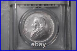 2019 SOUTH AFRICA 1oz. 999 Fine Silver Krugerrand PCGS MS-70 First Strike 27