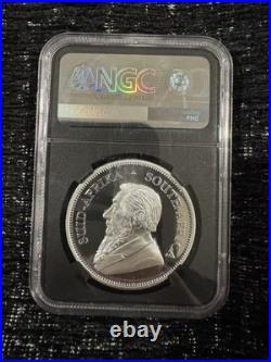 2019 S. Africa 1 oz Silver 1R Krugerrand NGC PF 70 Ultra Cameo First Release