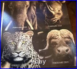 2019 S. Africa 5 Rand Big Five Lion 1 oz Silver Proof (African Mint)