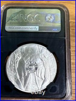 2019 S. Africa Elephant First Day of Issue S5R NGC MS 70 First Series issue