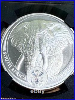 2019 S. Africa Elephant First Day of Issue S5R NGC MS 70 First Series issue