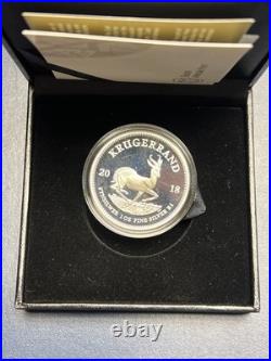 2019 Silver South Africa Proof Krugerrand 1 Oz Coin Box Coa