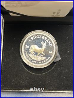 2019 Silver South Africa Proof Krugerrand 1 Oz Coin Box Coa