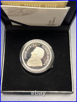 2019 Silver South Africa Proof Krugerrand 1 Oz Coin Box Coa