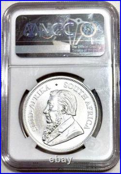 2019 South Africa 1 Oz. 999 Silver Krugerrand Coin NGC MS70 1st Day Production
