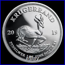 2019 South Africa 1oz Proof Silver Krugerrand NGC PF70 UC with Full OGP, COA, PKG