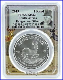 2019 South Africa 1oz Silver Krugerrand PCGS MS69 Picture Frame 20 Pack WithCase