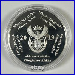 2019 South Africa 2 Rand 50th Anniversary Moon Landing Silver Proof Coin