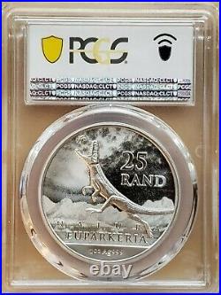 2019 South Africa Archosauria Euparkeria Silver Twenty-five Rand PCGS MS70 2440