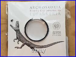2019 South Africa Archosauria Euparkeria Silver Twenty-five Rand PCGS MS70 2440