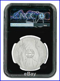 2019 South Africa Big 5 Elephant 1 oz Silver R5 Coin NGC MS70 FDI Black SKU57962