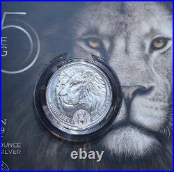 2019 South Africa Big Five Lion 1 Oz Silver Coin Bu Sealed In Blister Pack