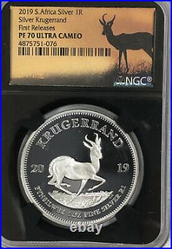 2019 South Africa First Releases Krugerrand Silver NGC PF70 Proof