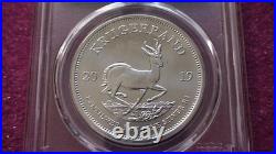 2019 South Africa Krugerrand PCGS MS70 First Strike. 999 Silver 1oz Coin