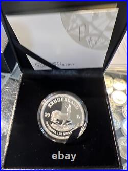 2019 South Africa Proof 1 Ounce. 999 Fine Silver Krugerrand Coin