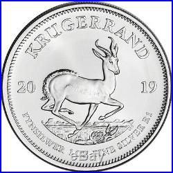 2019 South Africa Silver Krugerrand 1 oz 1 Rand BU Ten 10 Coins