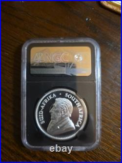 2019 South Africa Silver Krugerrand Lion Privy FDOI PF70 Tumi Tsehlo Signed