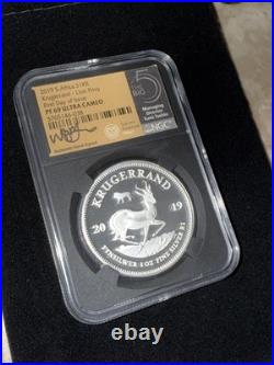2019 South Africa Silver Krugerrand Lion? Privy NGC PF69 Ultra Cameo TUMI SIG