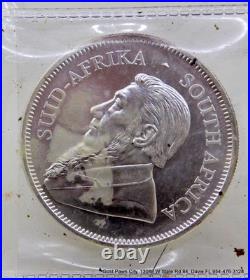 2019 South Africa Suid Afrika Krugerrand 1 Ot. Fine Silver Coin in Plastic Pouch