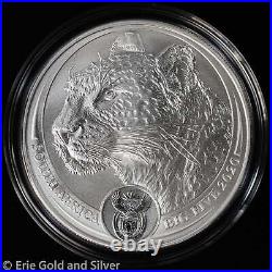 2020 $1 South African Mint 1 oz Silver The Big 5 Leopard