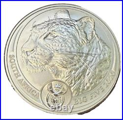2020 $1 South African Mint 1 oz Silver The Big 5 Leopard