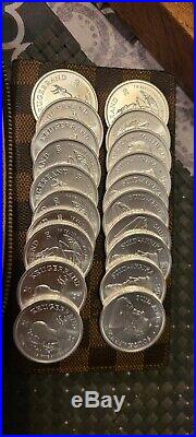 2020 1 oz Silver South African Krugerrand. 999 Fine BU Uncirculated Mint Coins