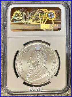 2020 K1 Krugerrand 1 oz South Africa Fine Silver Coin NGC MS 69 Uncirculated