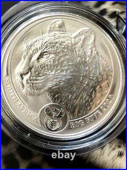 2020 Leopard South Africa Big Five 1 Oz Silver Coin Bu