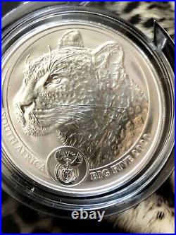2020 Leopard South Africa Big Five 1 Oz Silver Coin Bu