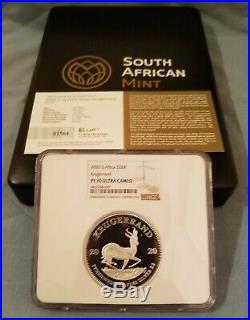 2020 SA 2oz Silver Proof Krugerrand PF70 COA Included LOW MINTAGE 10000 IN HAND