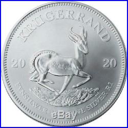2020 SA Silver Krugerrand 1 oz Coin Lot of 100