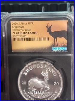 2020 S. Africa KRUGERRAND First Day Of Issue NGC PF 70 ULTRA CAMEO