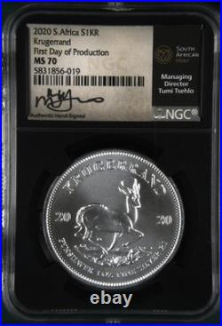 2020 S. Africa S1KR FDoP NGC MS70 Tumi Tsehlo Signed