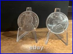 2020 South Africa 1 Oz. 999 Silver Krugerrand Coin. Lot Of (2)
