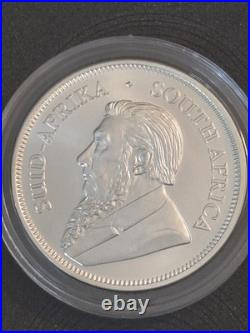 2020 South Africa 1 oz Silver Krugerrand 1 Rand BU Brilliant Uncirculated