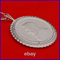 2020 South Africa 1 oz Silver Krugerrand Coin 925 Sterling Silver Necklace NEW