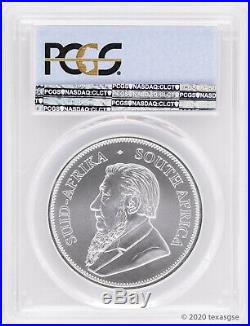 2020 South Africa 1 oz Silver Krugerrand PCGS MS70- FDI -VERY LOW POPULATION