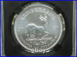 2020 South Africa 1oz Sliver KRUGERRAND NGC MS70 First Day Production TSEHLO RW