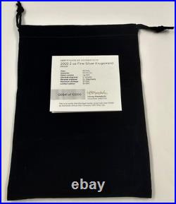 2020 South Africa 2 Rand S2KR 2 Oz Silver Krugerrand Coin NGC PF70UCAM with COA