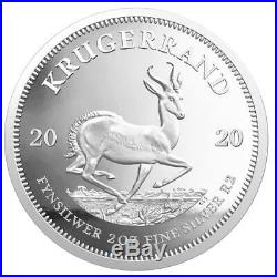 2020 South Africa 2 oz Silver PRESALE Krugerrand Capsuled Proof Coin WithOGP & COA