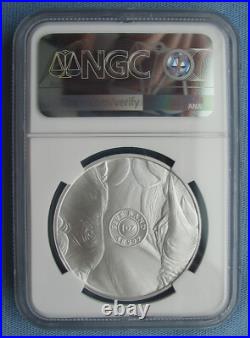 2020 South Africa 5 Rand Big Five Rhino 1 oz Silver NGC MS 70 FDOI