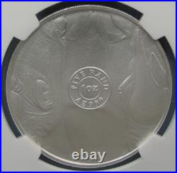 2020 South Africa 5 Rand Big Five Rhino 1 oz Silver NGC MS 70 FDOI