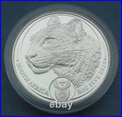 2020 South Africa 5 Rand Big Five Spotted Leopard 1 oz Silver Proof