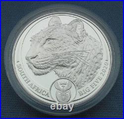 2020 South Africa 5 Rand Big Five Spotted Leopard 1 oz Silver Proof